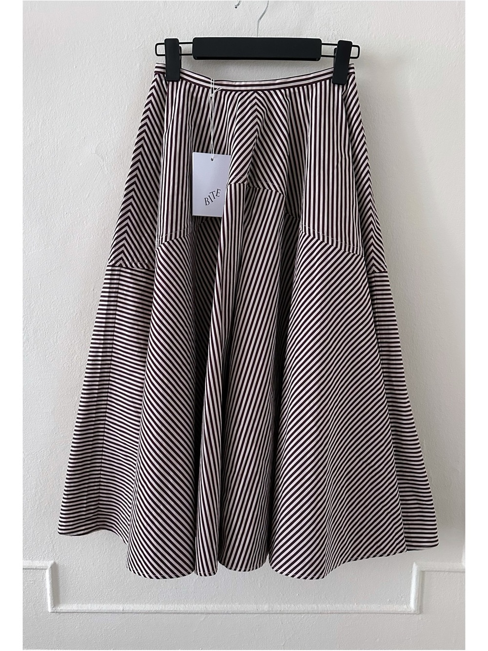 Bite Studios Maxime Stripped Cotton Skirt